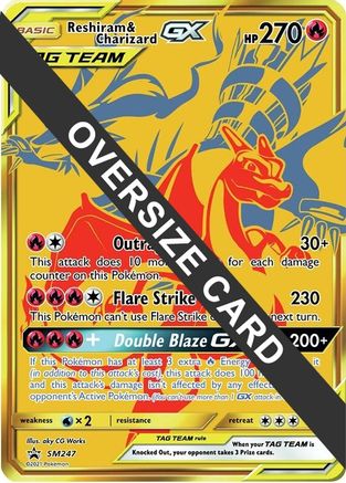 Image of Reshiram & Charizard GX SM247  - Holofoil Jumbo Cards - Promo