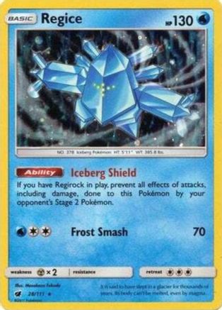 Image of Regice 028/111  - Holofoil SM Promos - Promo
