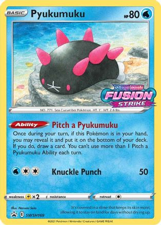 Image of Pyukumuku SWSH169  - Holofoil SWSH Sword & Shield Promo Cards - Promo