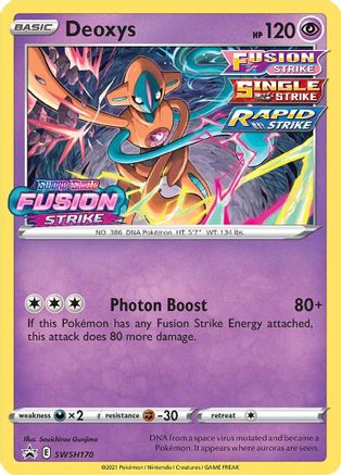 Image of Deoxys SWSH170  - Holofoil SWSH Sword & Shield Promo Cards - Promo