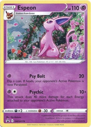 Image of Espeon SWSH174  - Holofoil SWSH Sword & Shield Promo Cards - Promo