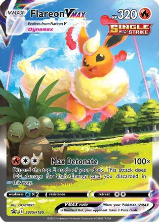 Image of Flareon VMAX SWSH180  - Holofoil SWSH Sword & Shield Promo Cards - Promo