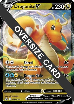 Image of Dragonite V SWSH154  - Holofoil Jumbo Cards - Promo