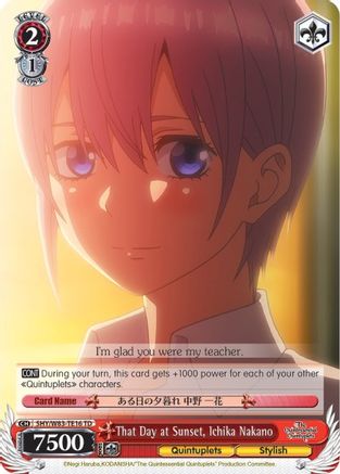 Image of That Day at Sunset, Ichika Nakano (5HY/W83-TE16 TD) - The Quintessential Quintuplets
