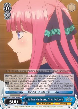 Image of Hidden Kindness, Nino Nakano (5HY/W83-TE28 TD) - The Quintessential Quintuplets