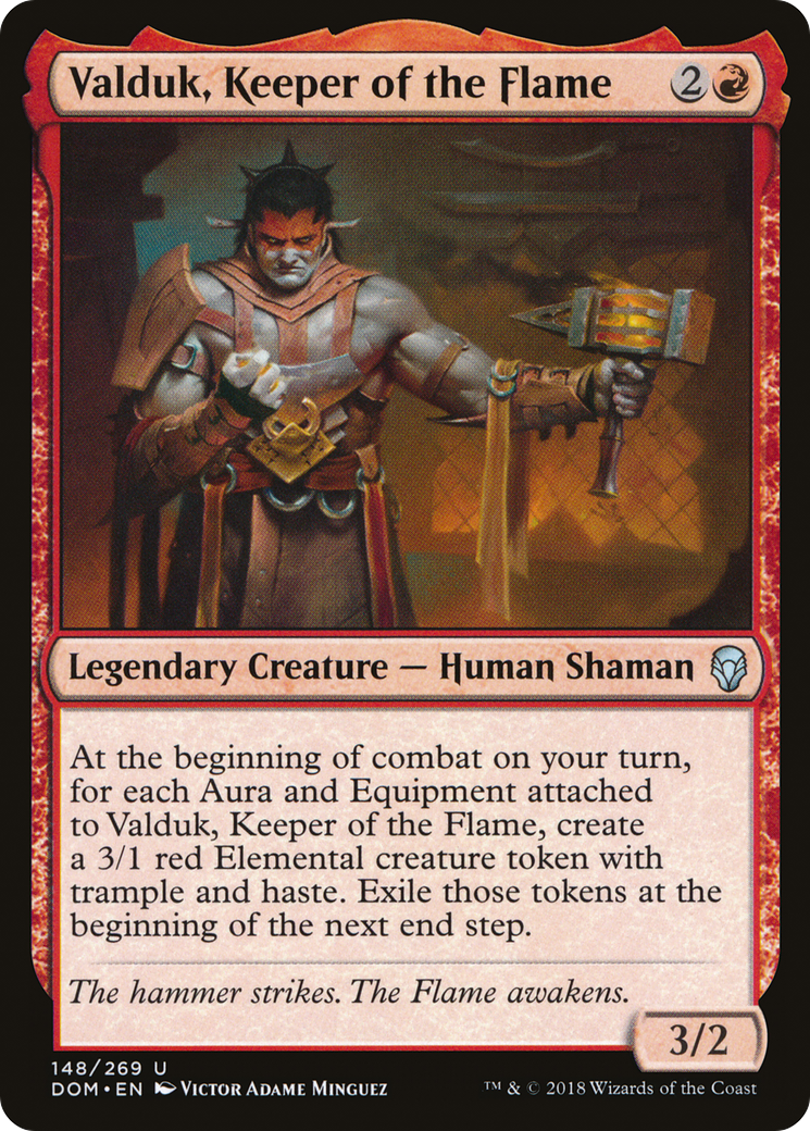 Image of Valduk, Keeper of the Flame (DOM-148) - Dominaria Foil