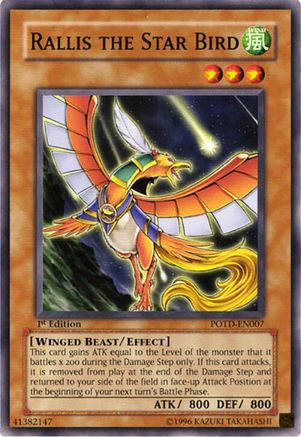 Image of Rallis the Star Bird (POTD-EN007) - Power of the Duelist Unlimited