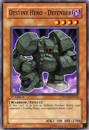Image of Destiny Hero - Defender (POTD-EN013) - Power of the Duelist Unlimited