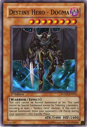 Image of Destiny Hero - Dogma (POTD-EN014) - Power of the Duelist 1st Edition