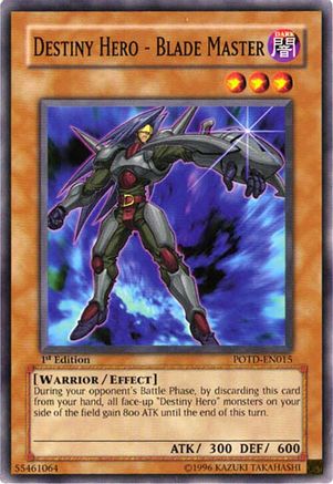 Image of Destiny Hero - Blade Master (POTD-EN015) - Power of the Duelist 1st Edition