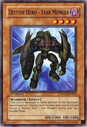 Image of Destiny Hero - Fear Monger (POTD-EN016) - Power of the Duelist 1st Edition