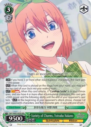 Image of Variety of Charms, Yotsuba Nakano (5HY/W83-E028 RR+) - The Quintessential Quintuplets