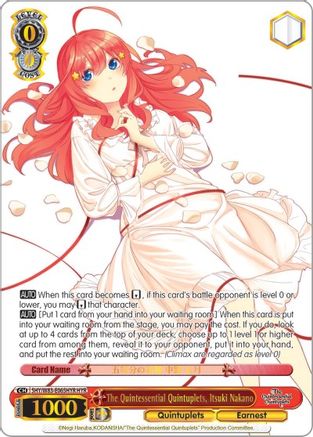 Image of The Quintessential Quintuplets, Itsuki Nakano (HYR) (5HY/W83-E065HYR HYR) - The Quintessential Quintuplets