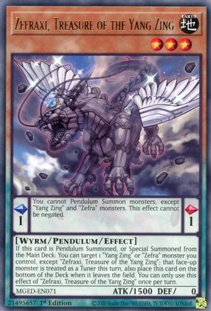 Image of Zefraxi, Treasure of the Yang Zing (MGED-EN071) - Maximum Gold: El Dorado 1st Edition