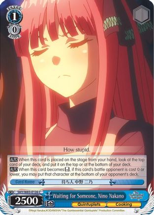 Image of Waiting for Someone, Nino Nakano (5HY/W83-E126 C) - The Quintessential Quintuplets