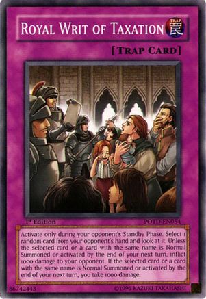 Image of Royal Writ of Taxation (POTD-EN054) - Power of the Duelist Unlimited