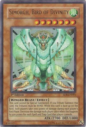 Image of Simorgh, Bird of Divinity (SD8-EN001) - Structure Deck: Lord of the Storm Unlimited