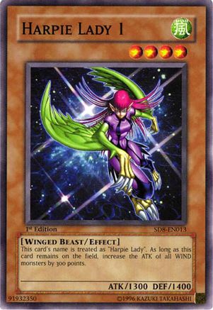 Image of Harpie Lady 1 (SD8-EN013) - Structure Deck: Lord of the Storm 1st Edition