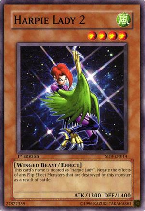 Image of Harpie Lady 2 (SD8-EN014) - Structure Deck: Lord of the Storm 1st Edition