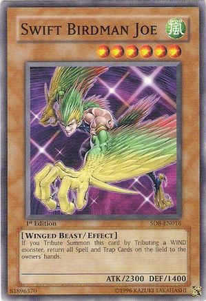 Image of Swift Birdman Joe (SD8-EN016) - Structure Deck: Lord of the Storm 1st Edition