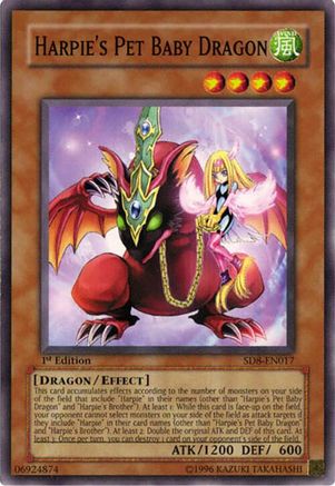 Image of Harpie's Pet Baby Dragon (SD8-EN017) - Structure Deck: Lord of the Storm 1st Edition