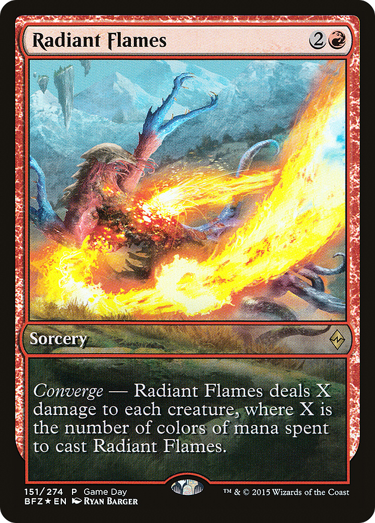 Image of Radiant Flames (GAME-151) - Battle for Zendikar Promos Foil