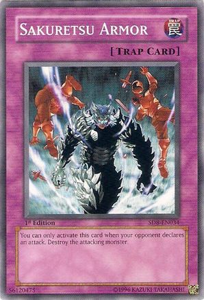 Image of Sakuretsu Armor (SD8-EN034) - Structure Deck: Lord of the Storm 1st Edition