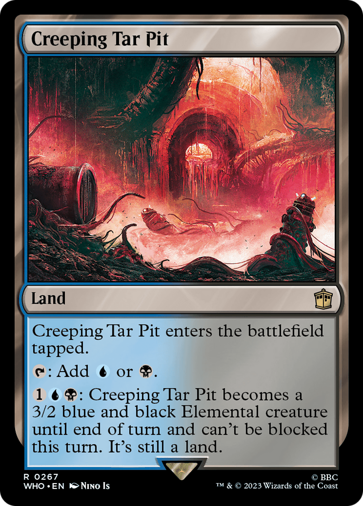 Image of Creeping Tar Pit (WHO-267) - Doctor Who Foil