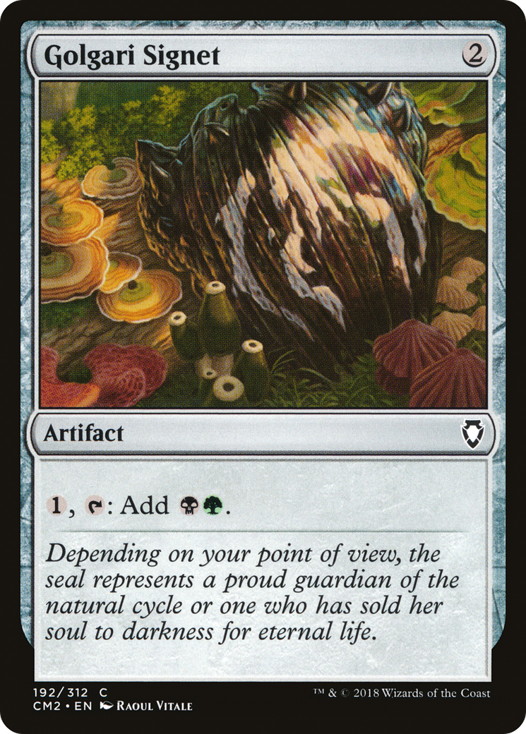 Image of Golgari Signet (192) (CM2-192) - Commander Anthology Volume II