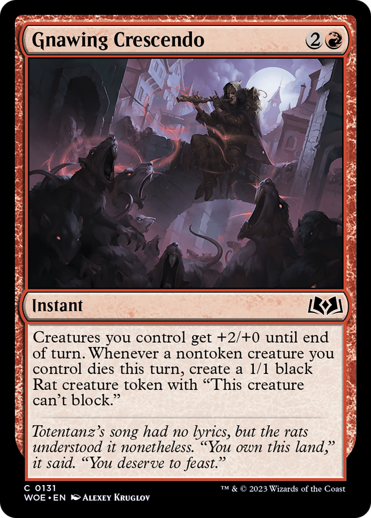 Image of Gnawing Crescendo (WOE-131) - Wilds of Eldraine