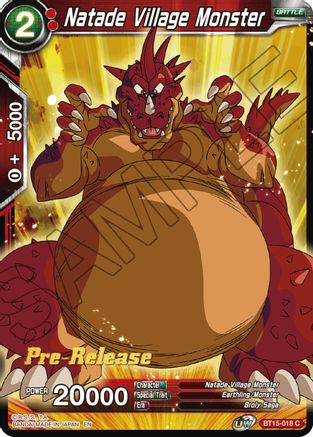 Image of Natade Village Monster (BT15-018) - Saiyan Showdown PreRelease Cards