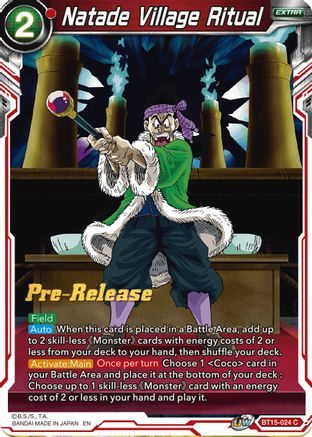 Image of Natade Village Ritual (BT15-024) - Saiyan Showdown PreRelease Cards
