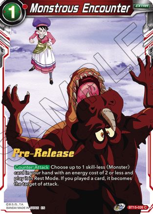 Image of Monstrous Encounter (BT15-026) - Saiyan Showdown PreRelease Cards