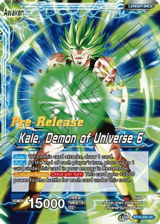 Image of Kale // Kale, Demon of Universe 6 (BT15-032) - Saiyan Showdown PreRelease Cards