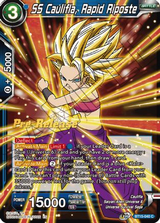 Image of SS Caulifla, Rapid Riposte (BT15-040) - Saiyan Showdown PreRelease Cards