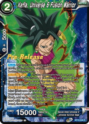 Image of Kefla, Universe 6 Fusion Warrior (BT15-048) - Saiyan Showdown PreRelease Cards