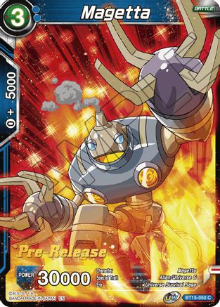 Image of Magetta (BT15-050) - Saiyan Showdown PreRelease Cards