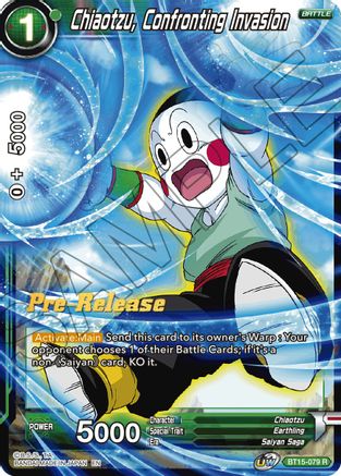 Image of Chiaotzu, Confronting Invasion (BT15-079) - Saiyan Showdown PreRelease Cards