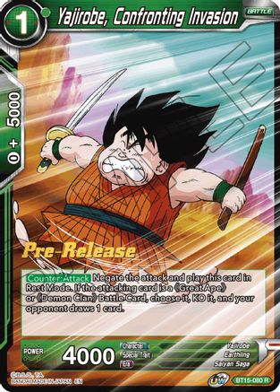 Image of Yajirobe, Confronting Invasion (BT15-080) - Saiyan Showdown PreRelease Cards