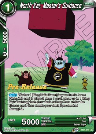 Image of North Kai, Master's Guidance (BT15-081) - Saiyan Showdown PreRelease Cards
