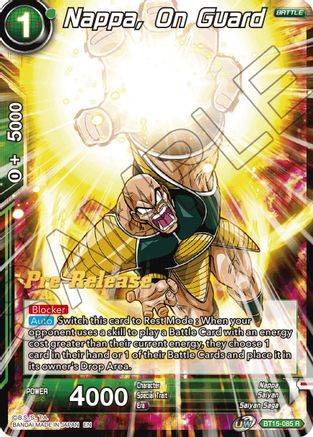 Image of Nappa, on Guard (BT15-085) - Saiyan Showdown PreRelease Cards
