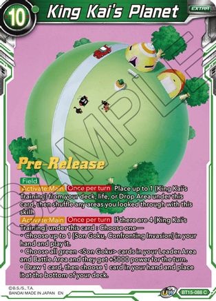 Image of King Kai's Planet (BT15-088) - Saiyan Showdown PreRelease Cards