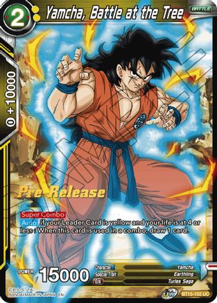 Image of Yamcha, Battle at the Tree (BT15-102) - Saiyan Showdown PreRelease Cards
