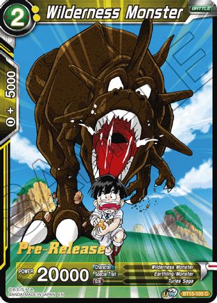 Image of Wilderness Monster (BT15-105) - Saiyan Showdown PreRelease Cards