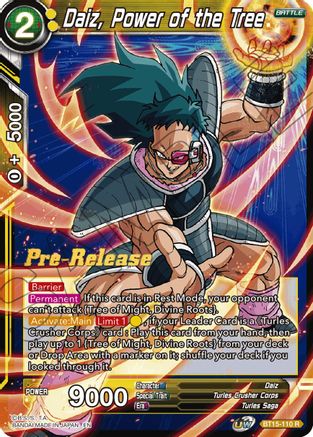 Image of Daiz, Power of the Tree (BT15-110) - Saiyan Showdown PreRelease Cards