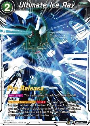 Image of Ultimate Ice Ray (BT15-140) - Saiyan Showdown PreRelease Cards