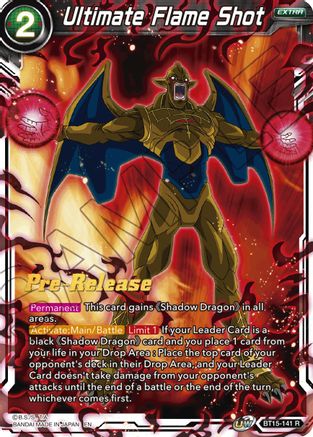 Image of Ultimate Flame Shot (BT15-141) - Saiyan Showdown PreRelease Cards