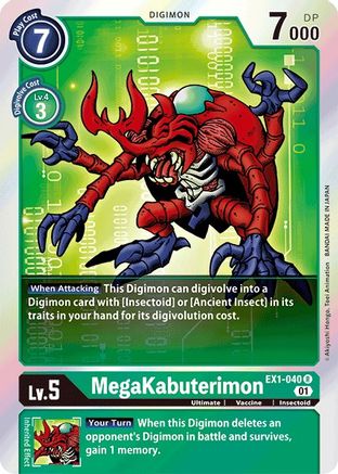 Image of MegaKabuterimon (EX1-040) - Classic Collection Foil