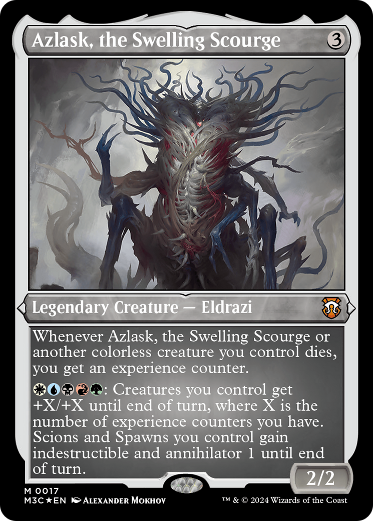 Image of Azlask, the Swelling Scourge (M3C-017) - Modern Horizons 3 Commander Etched Foil