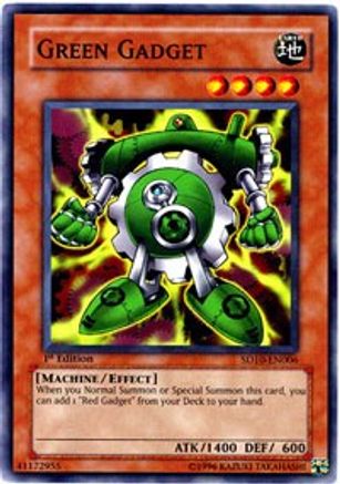 Image of Green Gadget (SD10-EN006) - Structure Deck: Machine Re-Volt 1st Edition